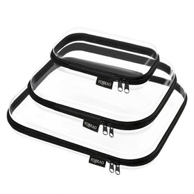 YQBRAO Clear Hard Shell Organizer Cases large size front view