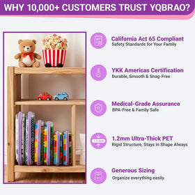 YQBRAO Clear Hard Shell Zipper Case in a travel setting