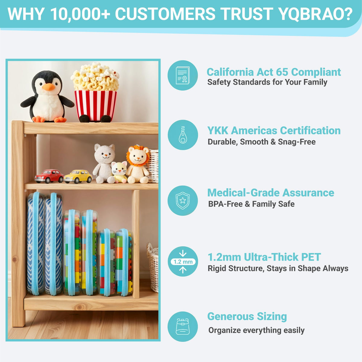 YQBRAO Clear Hard Shell Zipper Case in a travel setting