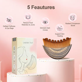 Yqzjjjust Lymphatic Contour Face Brush close-up of bristles