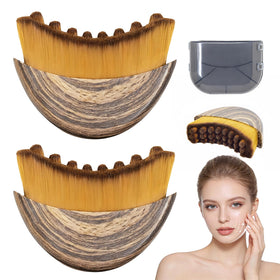 Yqzjjjust Lymphatic Contour Face Brush front view with soft bristles