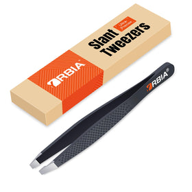 YRBIA Artisan-Crafted Slant Tweezers front view