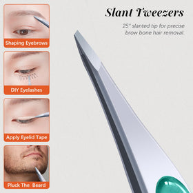 YRBIA Ultra-Precision Tweezers round tip close-up