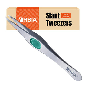 YRBIA Ultra-Precision Tweezers slant tip front view