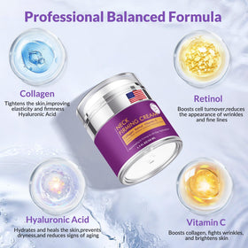 YTDB Neck Firming Cream packaging with ingredients