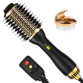 Yucafy 4-in-1 Hot Air Brush front view with oval barrel