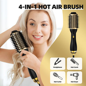 Yucafy Hot Air Brush showing 360° airflow design