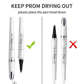 Yulinlon 4-Tip Brow Pen Dark Coffee application demonstration