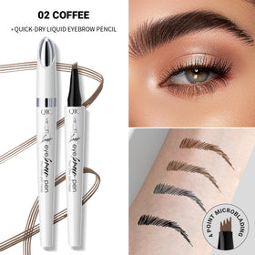 Yulinlon 4-Tip Brow Pen Dark Coffee swatch on skin