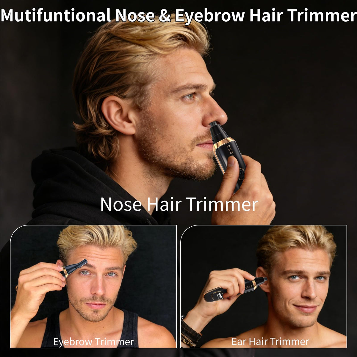 Yunmiss trimmer showing USB charging port