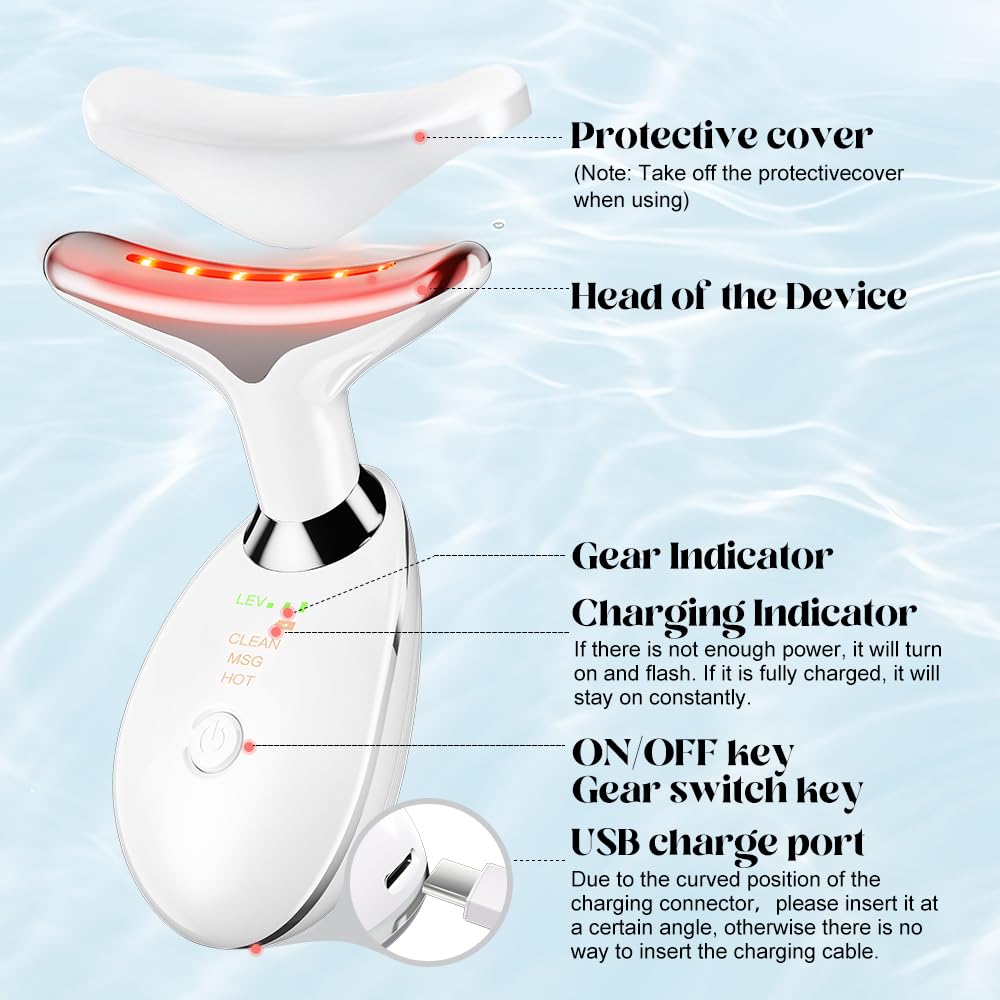 YUNRUO Neck Face Massager Tool packaging display
