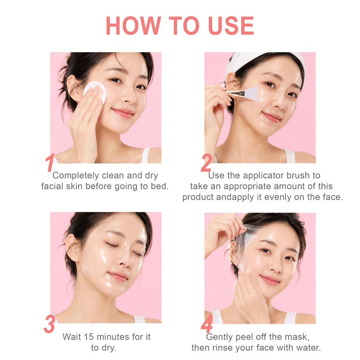 YURI KOREA MASK Collagen Night Wrapping Mask in a bathroom setting