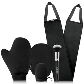 YVOIER Self Tanning Mitt Kit with all components displayed