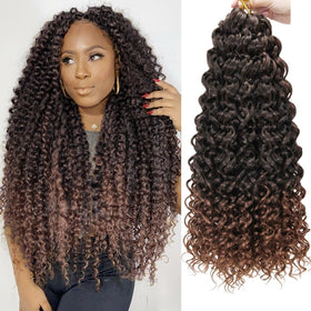 YXCHERISHAIR 24-inch GoGo Curl Crochet Hair front view
