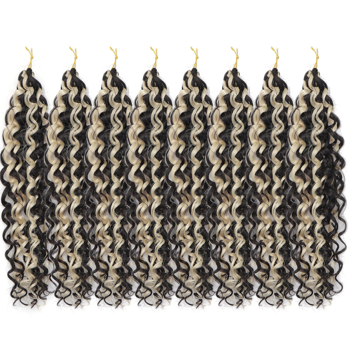 YXCHERISHAIR 8 packs of Curly Crochet Hair in various colours