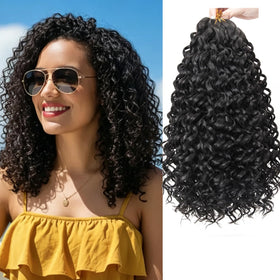 YXCHERISHAIR Curly Crochet Hair 12inch GoGo Curl front view
