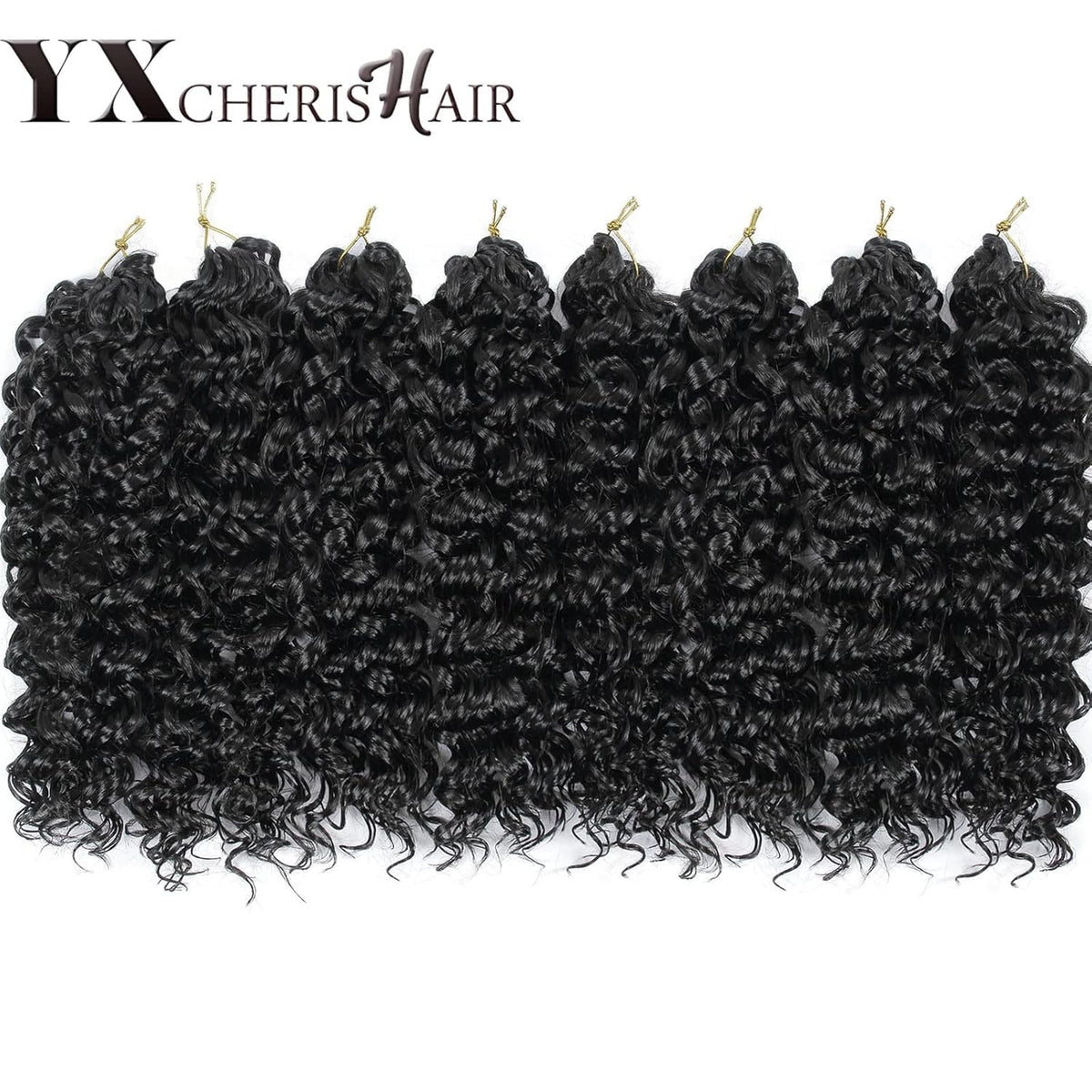 YXCHERISHAIR Curly Crochet Hair 12inch GoGo Curl packaging