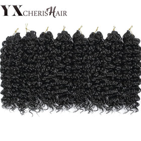 YXCHERISHAIR Curly Crochet Hair 12inch GoGo Curl packaging