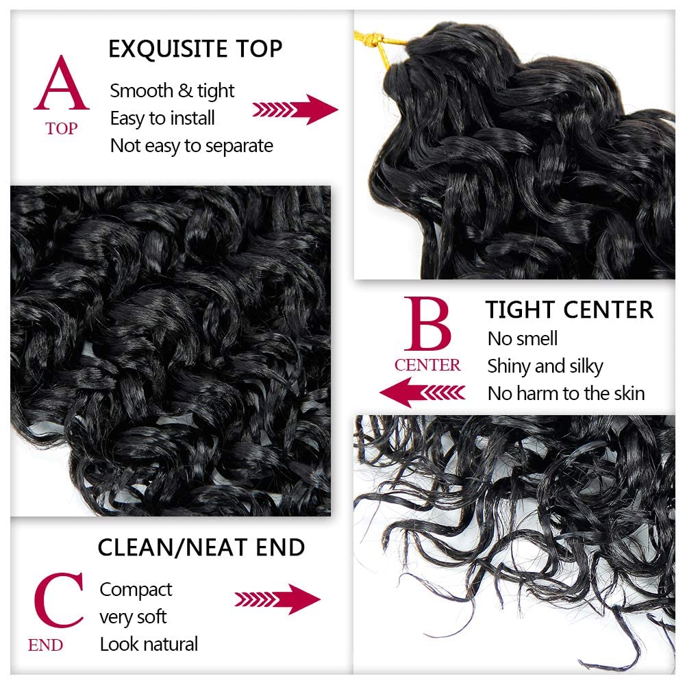 YXCHERISHAIR Curly Crochet Hair 12inch GoGo Curl styled on model