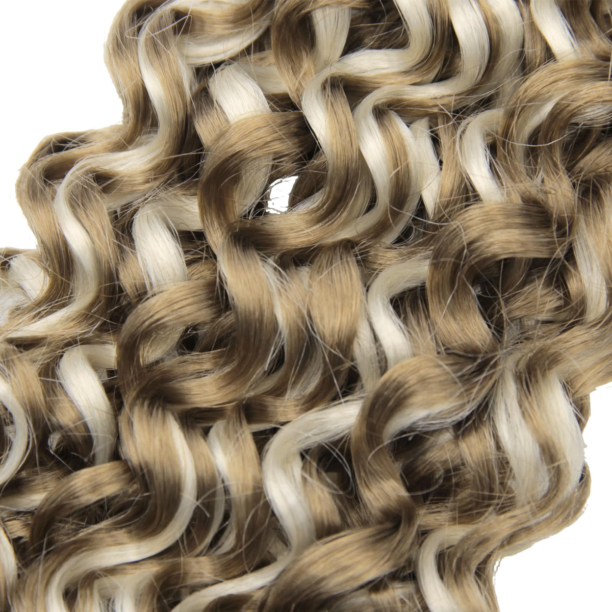 YXCHERISHAIR Curly Crochet Hair 12inch P27/613 in different curl patterns