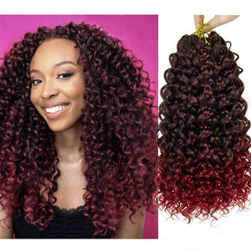 YXCHERISHAIR Curly Crochet Hair 14inch GoGo Curl front view
