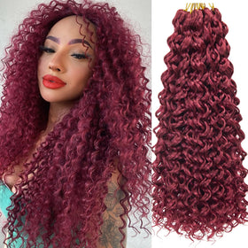 YXCHERISHAIR Curly Crochet Hair 18inch GoGo Curl front view