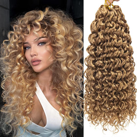 YXCHERISHAIR Curly Crochet Hair 18inch GoGo Curl front view