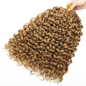 YXCHERISHAIR Curly Crochet Hair 18inch GoGo Curl installation process
