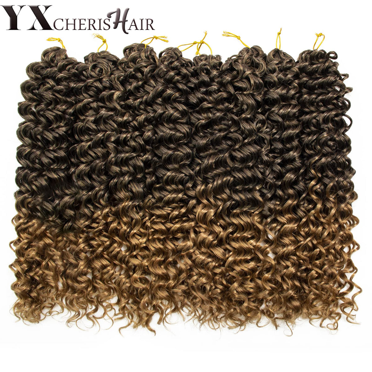 YXCHERISHAIR Curly Crochet Hair 18inch GoGo Curl packaging