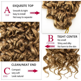 YXCHERISHAIR Curly Crochet Hair 18inch GoGo Curl styled on a mannequin