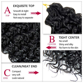 YXCHERISHAIR Curly Crochet Hair 18inch styled on model