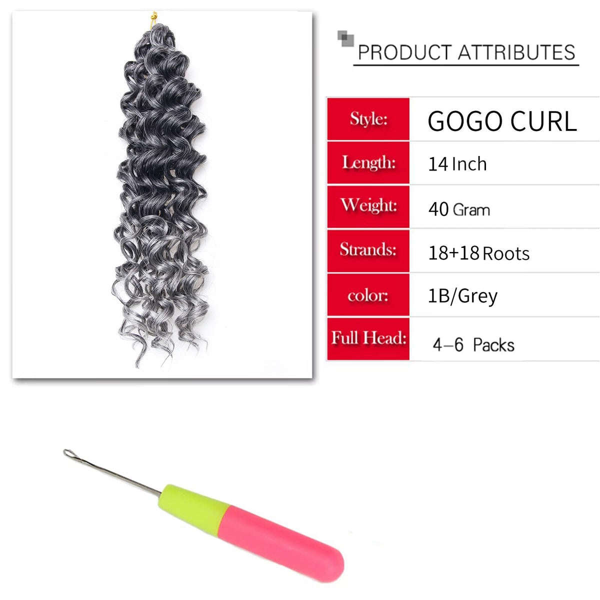 YXCHERISHAIR Curly Crochet Hair 24inch close-up of texture