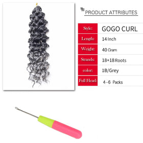 YXCHERISHAIR Curly Crochet Hair 24inch close-up of texture