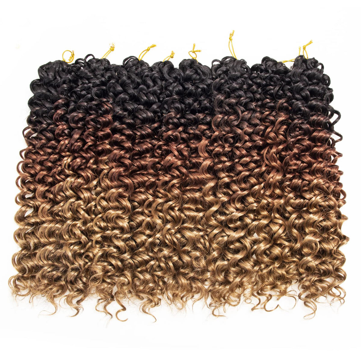 YXCHERISHAIR Curly Crochet Hair 8 packs display