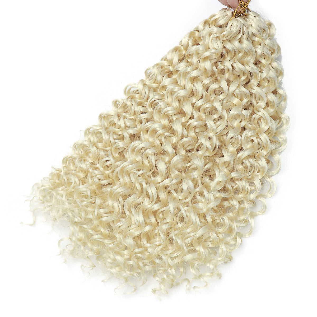 YXCHERISHAIR Curly Crochet Hair 8 Packs GoGo Curl 18inch 613# installation process