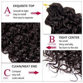 YXCHERISHAIR Curly Crochet Hair displayed in various colors