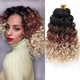 YXCHERISHAIR Curly Crochet Hair GoGo Curl 10 inch front view