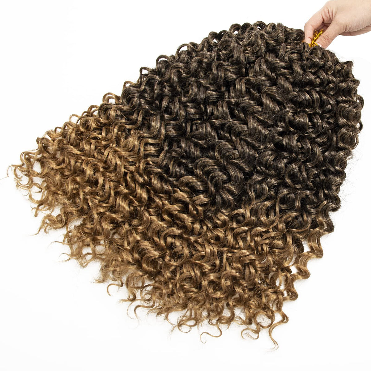 YXCHERISHAIR Curly Crochet Hair GoGo Curl 12inch packaging and contents