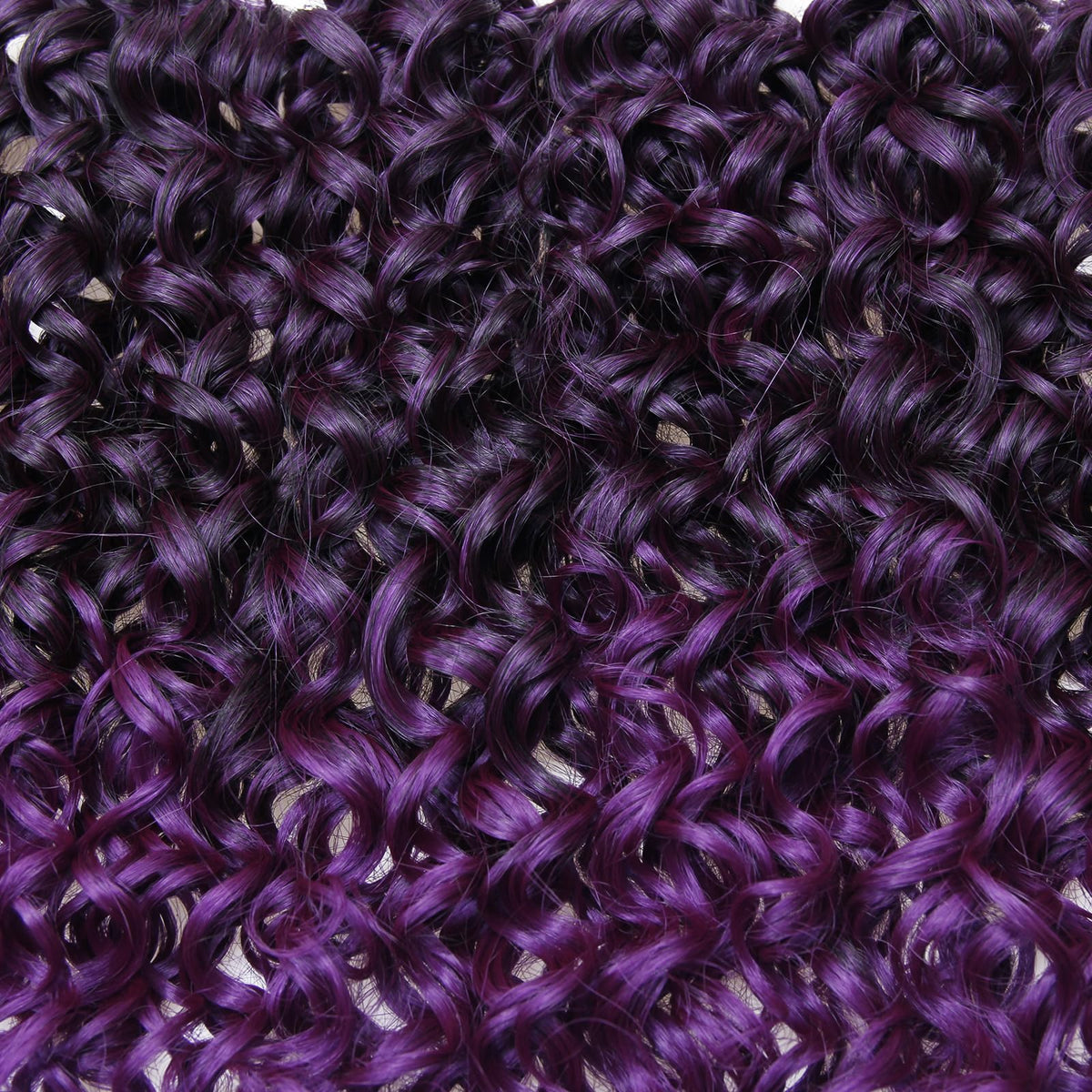 YXCHERISHAIR Curly Crochet Hair GoGo Curl 14 Inch Purple back view