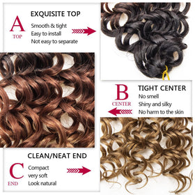 YXCHERISHAIR Curly Crochet Hair GoGo Curl 14 Inch styled on a model