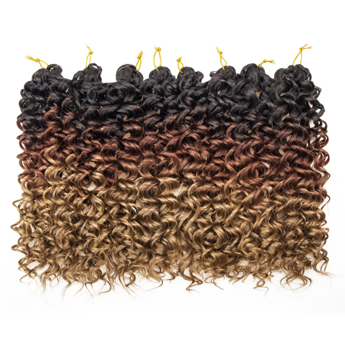 YXCHERISHAIR Curly Crochet Hair GoGo Curl 14 Inch texture close-up