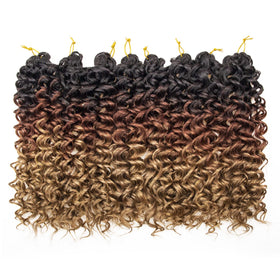 YXCHERISHAIR Curly Crochet Hair GoGo Curl 14 Inch texture close-up