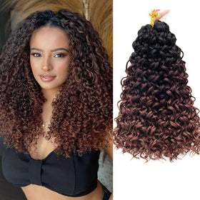 YXCHERISHAIR Curly Crochet Hair GoGo Curl 14inch front view