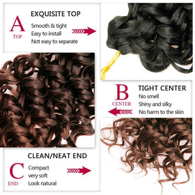 YXCHERISHAIR Curly Crochet Hair GoGo Curl 14inch styled on model