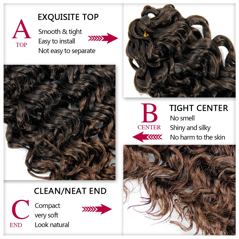 YXCHERISHAIR Curly Crochet Hair GoGo Curl 14inch styled on model