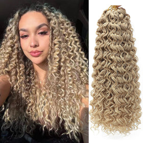 YXCHERISHAIR Curly Crochet Hair GoGo Curl 18 Inch front view