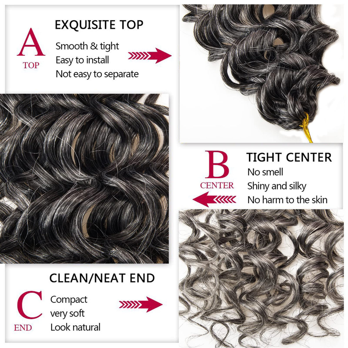 YXCHERISHAIR Curly Crochet Hair GoGo Curl 18 inch in different colours
