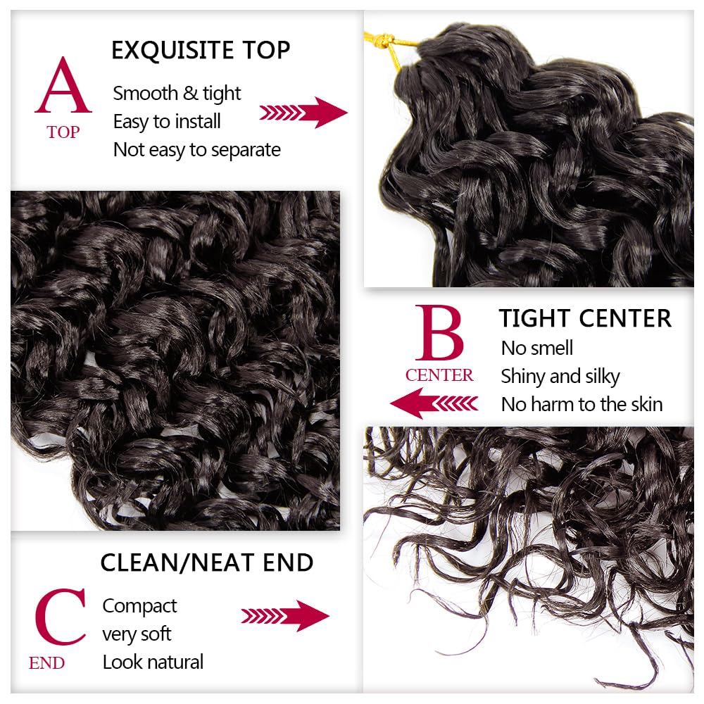YXCHERISHAIR Curly Crochet Hair GoGo Curl 18 Inch styled look