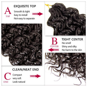 YXCHERISHAIR Curly Crochet Hair GoGo Curl 18 Inch styled look