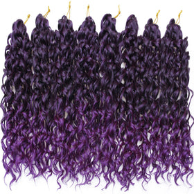 YXCHERISHAIR Curly Crochet Hair GoGo Curl 18inch close-up of texture